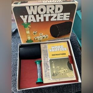 Word Yahtzee Game Set, Vintage Yahtzee Board Game - COMPLETE!